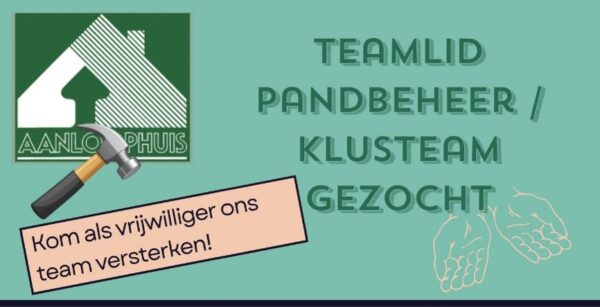 Klusser gezocht voor aanloophuis